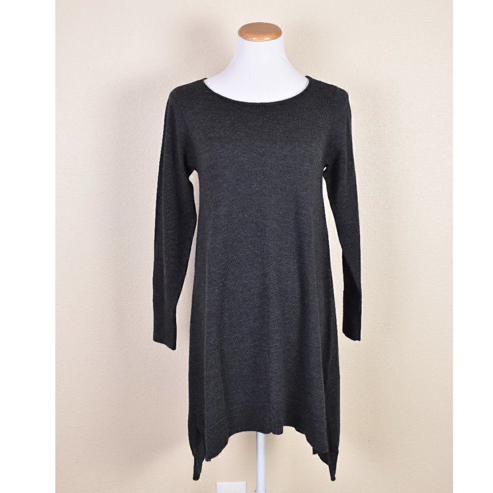 Eileen Fisher Wool Asymmetrical Sweater Dress S